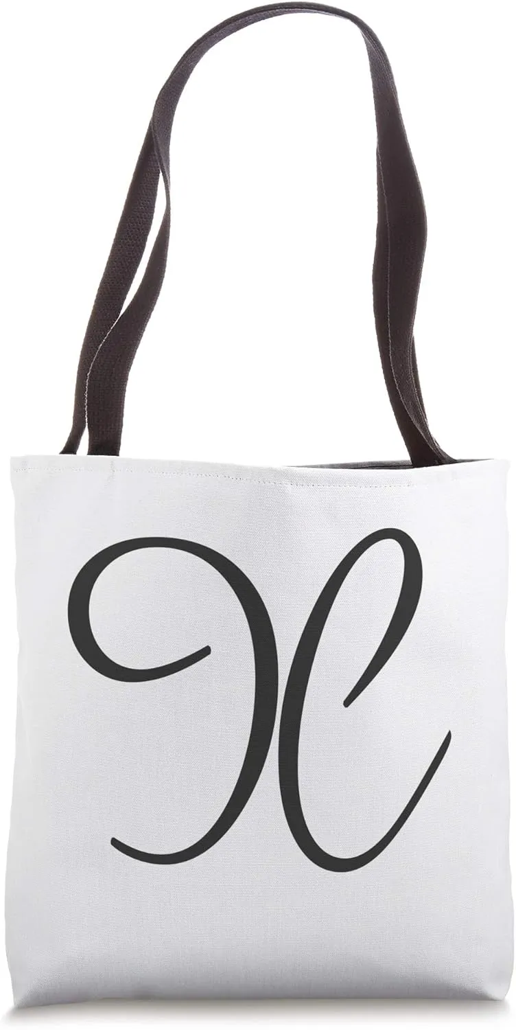 Capital X Fancy Letter Accent Living Room Shopping Bag Purse Tote Bag