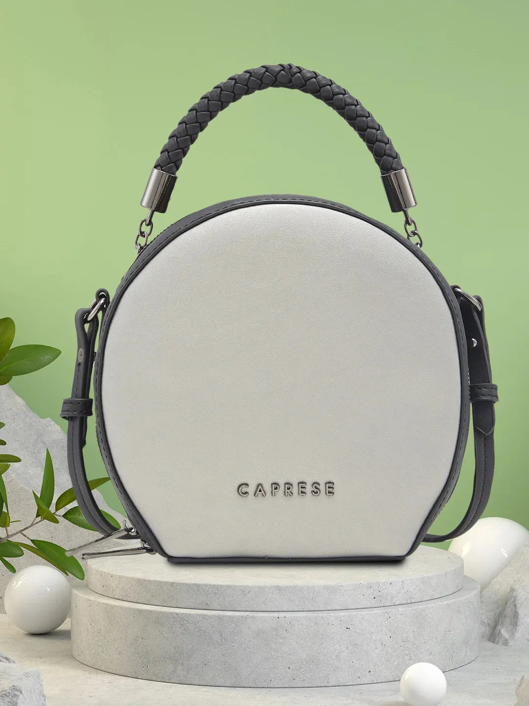 Caprese Josie Medium Black Sling Bag