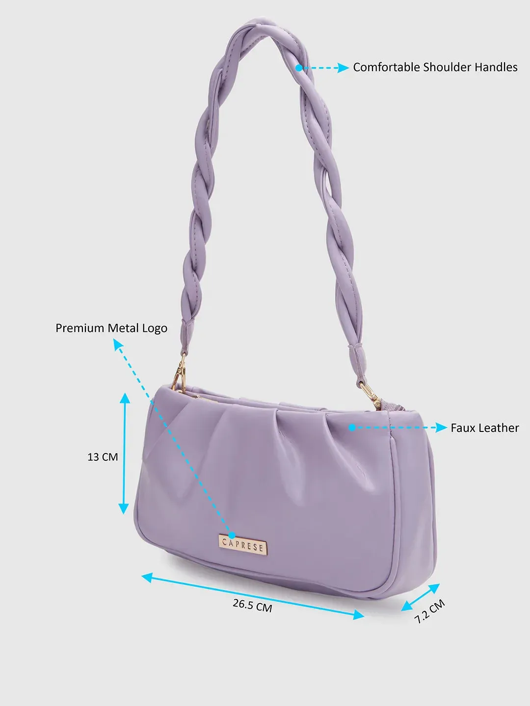 Caprese Pierre Medium Lilac Sling Bag