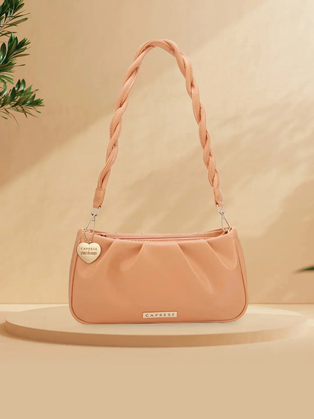 Caprese Pierre Medium Peach Sling Bag