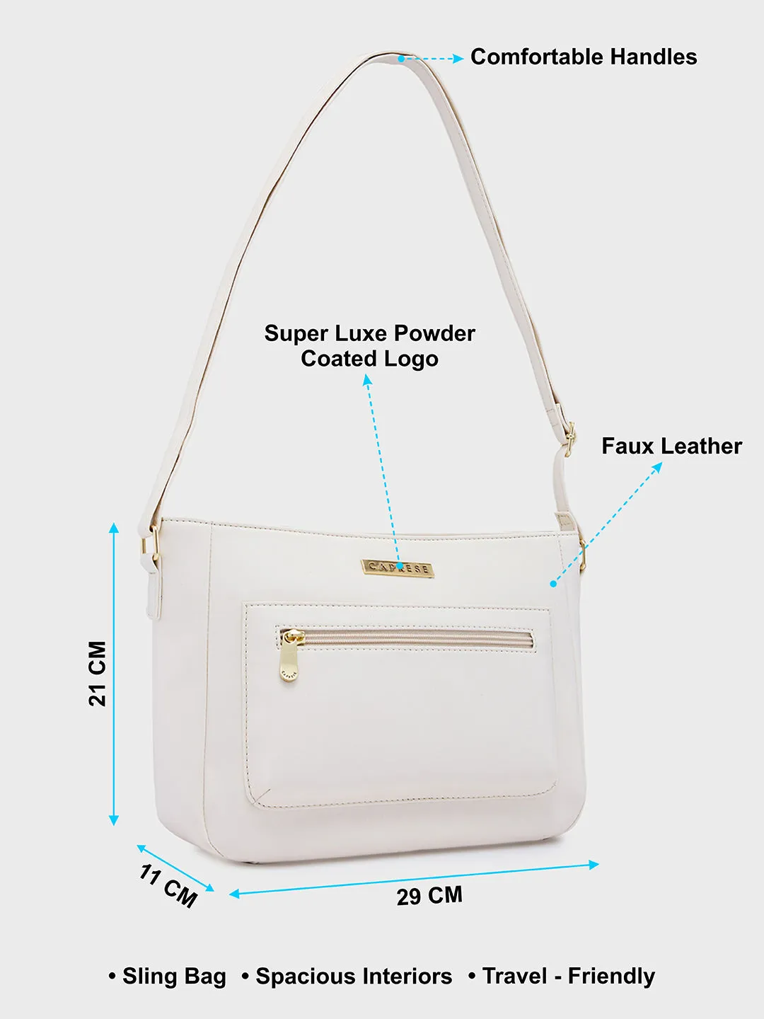 Caprese Shanon Large Off Sling Bag