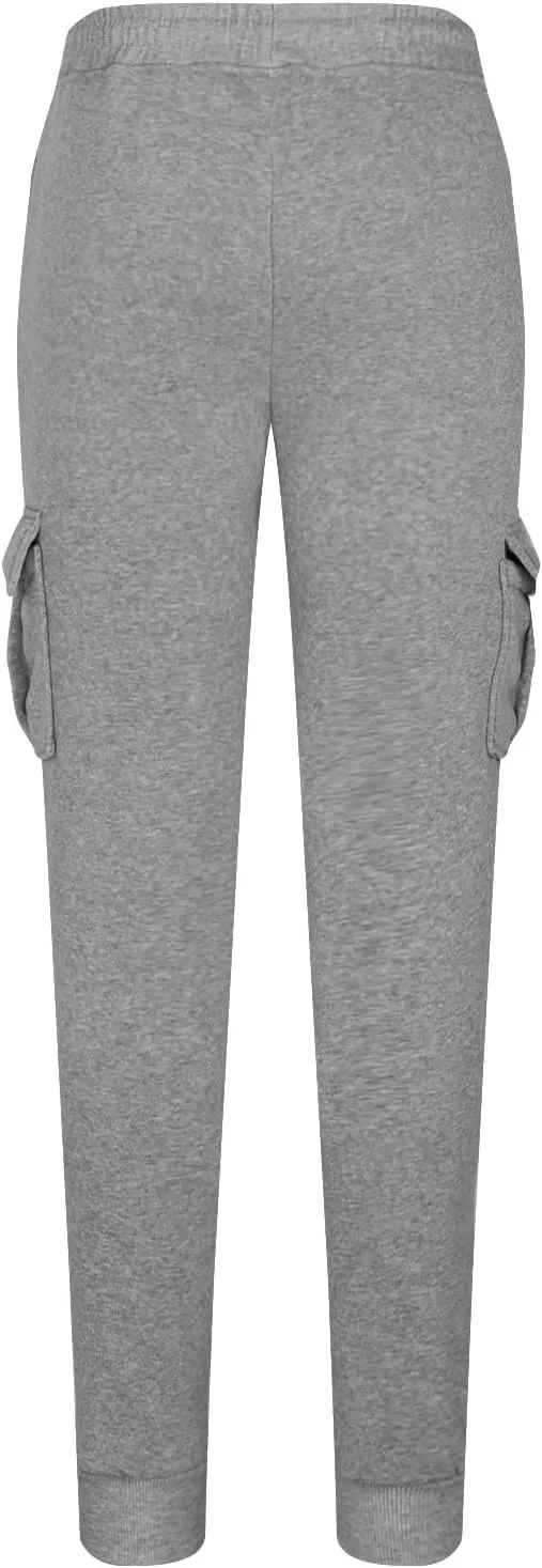 Cargo Sweatpants for Men Casual Elastic Waist Drawstring Joggers Relaxed Fit Workout Athletic Pants with Pockets