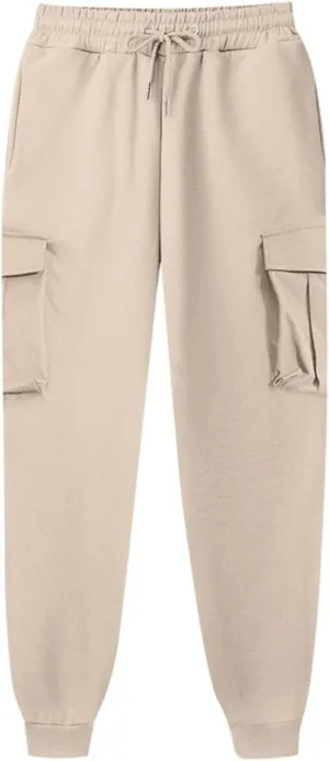 Cargo Sweatpants for Women Drawstring Casual Sweatpants Women 2024 Fall Hiking Pants with Pockets Solid Cargo Joggers