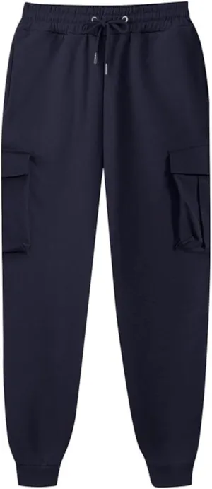 Cargo Sweatpants for Women Drawstring Casual Sweatpants Women 2024 Fall Hiking Pants with Pockets Solid Cargo Joggers