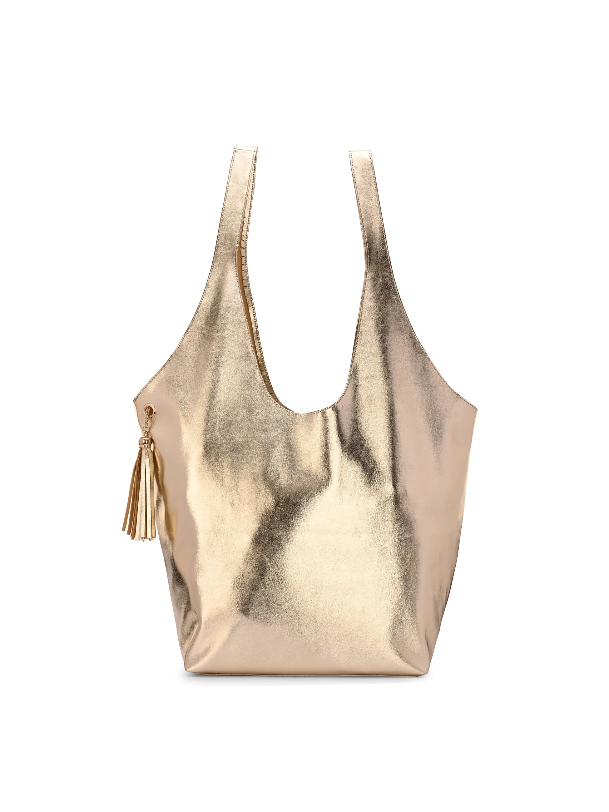 Carlo Romano By Wasan Gold color Stylish & Functional Accessory Premium Vegan Leather Hand Bags For Women