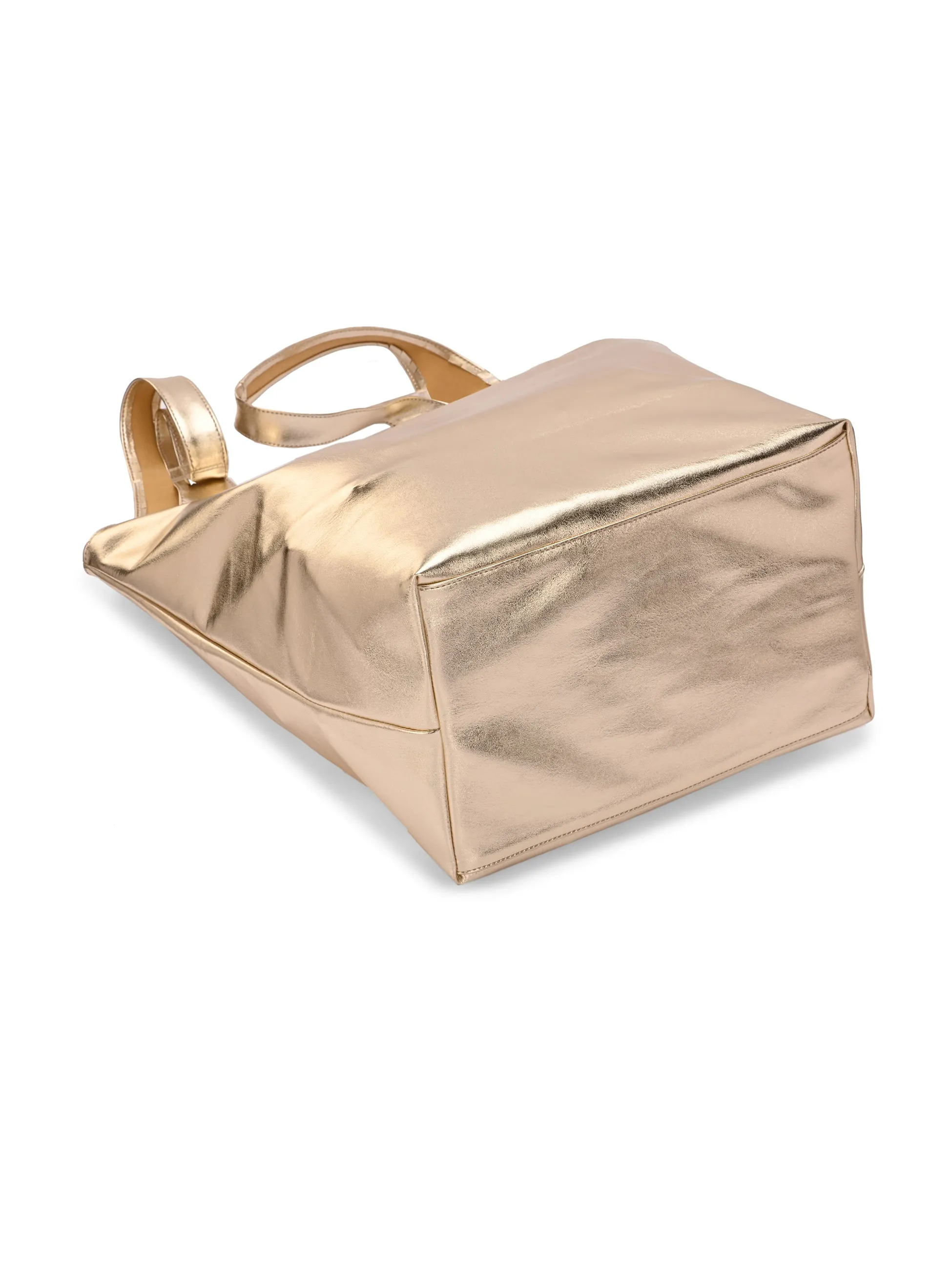 Carlo Romano By Wasan Gold color Stylish & Functional Accessory Premium Vegan Leather Hand Bags For Women