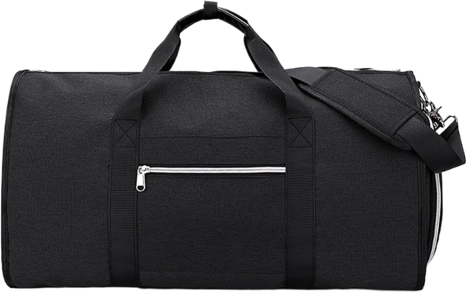 Carry on Garment Bag Waterproof Carry on Duffel Bag with Handle Detachable Shoulder Strap Dry-Wet Separation 2 in 1 Hanging Dress Suitcase with Shoe Pouch for Business Weekend Overnight Travel Black
