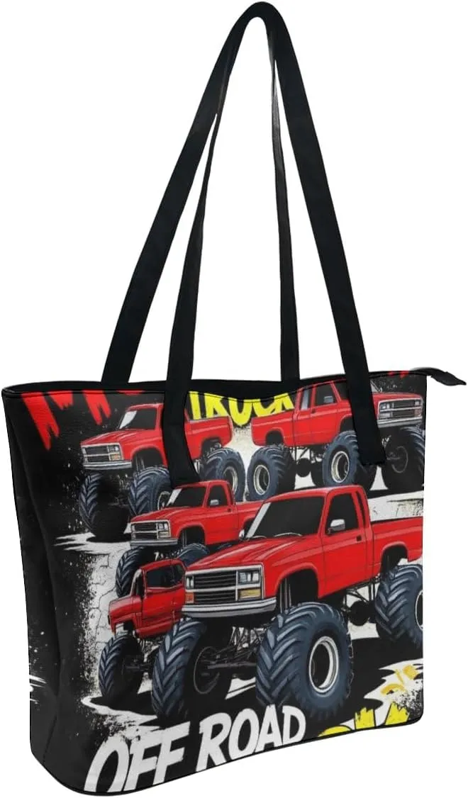 Casual Unsiex Tote Bag, Men and Women Lightweight Handbag with Compartment for Business, Travel