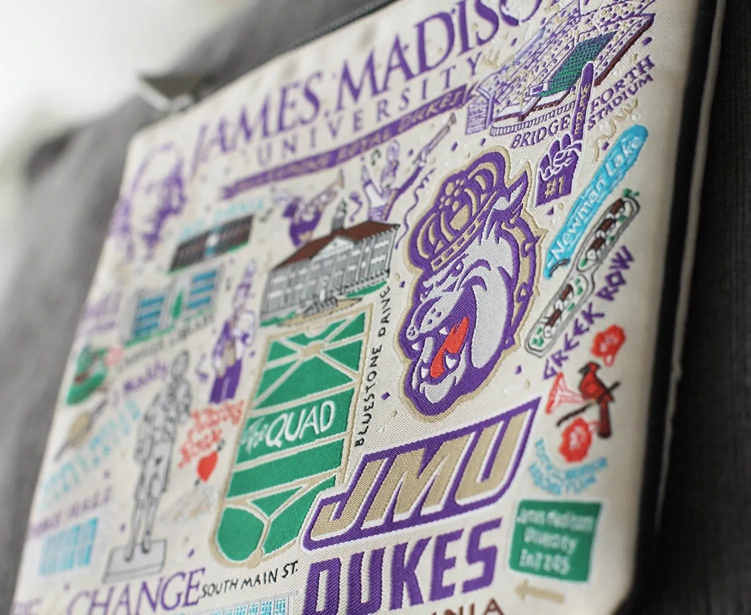 catstudio James Madison University Collegiate Zipper Pouch Purse | Holds Your Phone, Coins, Makeup, Dog Treats, & Tech Tools