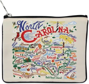 catstudio North Carolina Zipper Pouch Purse | Holds Your Phone, Coins, Makeup, Dog Treats, & Tech Tools