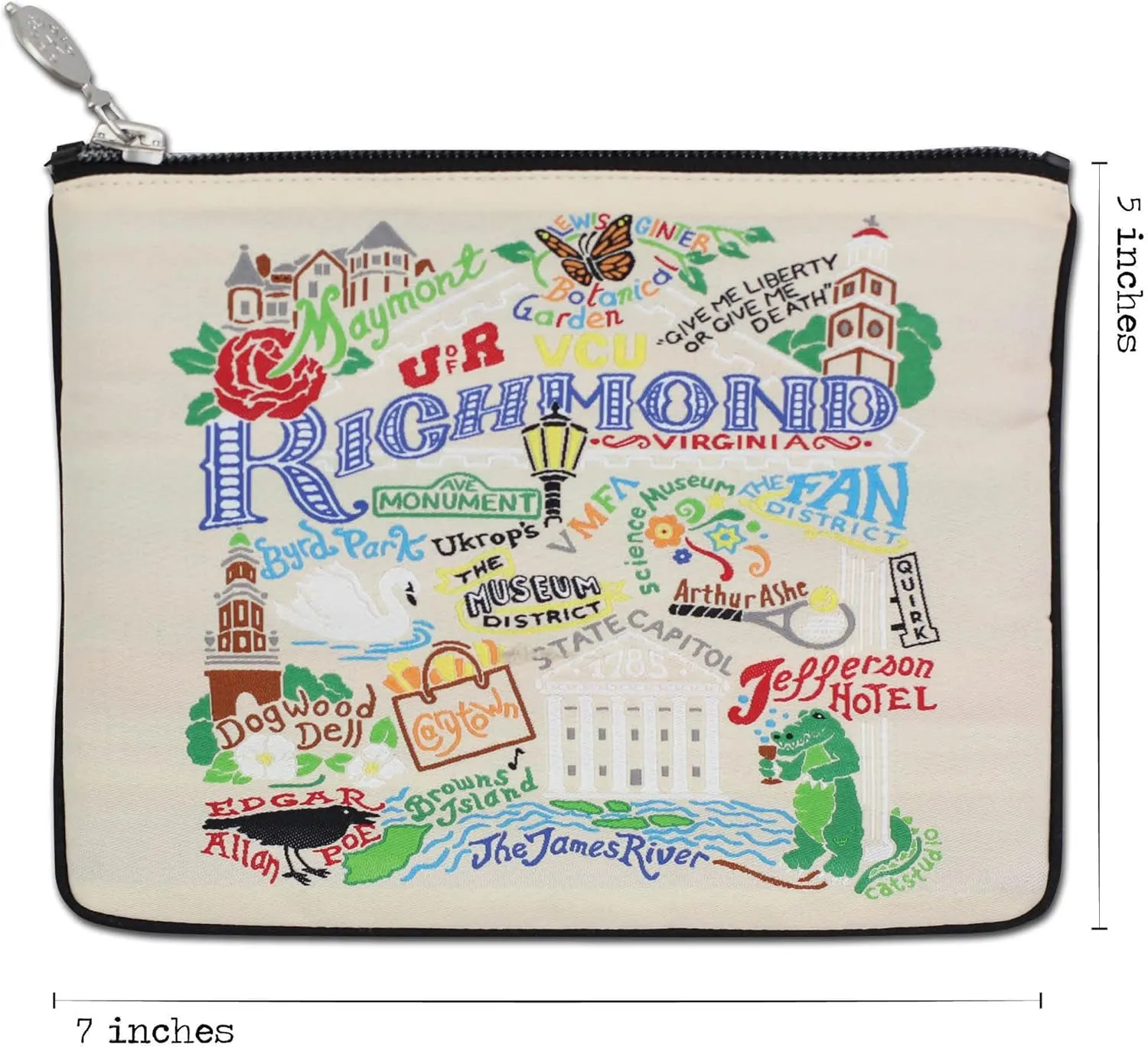 Catstudio Richmond Zipper Pouch Purse | Holds Your Phone, Coins, Makeup, Dog Treats, & Tech Tools