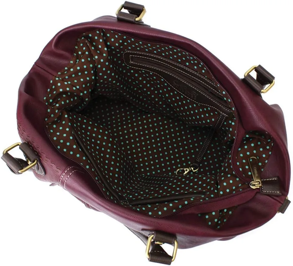 CHALA Handbags LaserCut Totes Shoulder Purse with Matching Wallet Gift Set