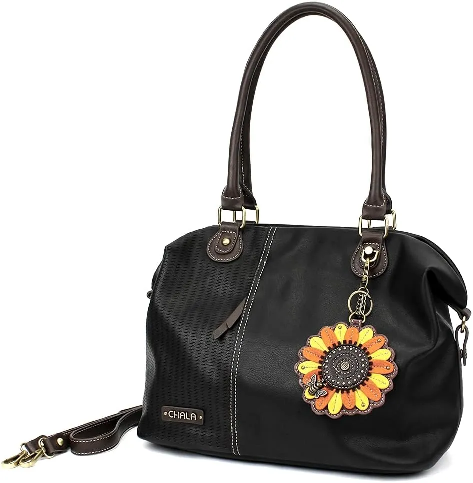 CHALA Handbags LaserCut Totes Shoulder Purse with Matching Wallet Gift Set