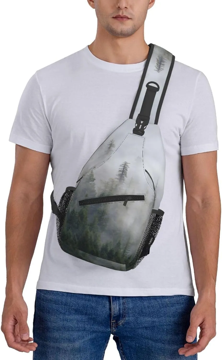 Chest Sling Bag Crossbody Shoulder Backpack Bag Gym Cycling Travel Hiking Daypack Cross Bag