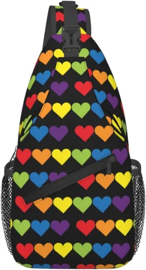 Chest Sling Bag Crossbody Shoulder Backpack Bag Gym Cycling Travel Hiking Daypack Cross Bag
