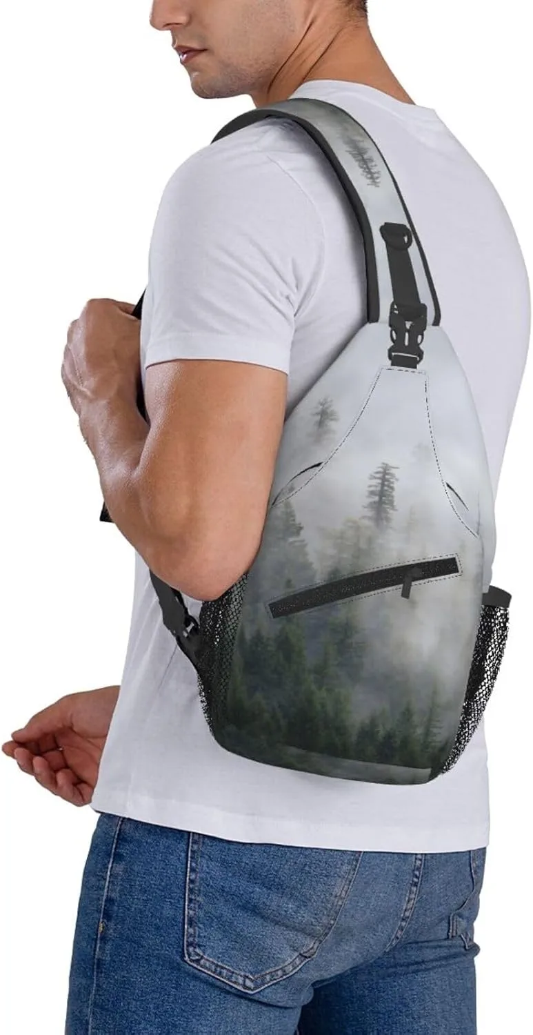 Chest Sling Bag Crossbody Shoulder Backpack Bag Gym Cycling Travel Hiking Daypack Cross Bag