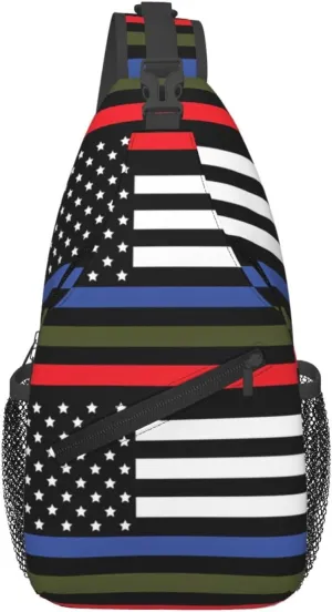 Chest Sling Bag Crossbody Shoulder Backpack Bag Gym Cycling Travel Hiking Daypack Cross Bag