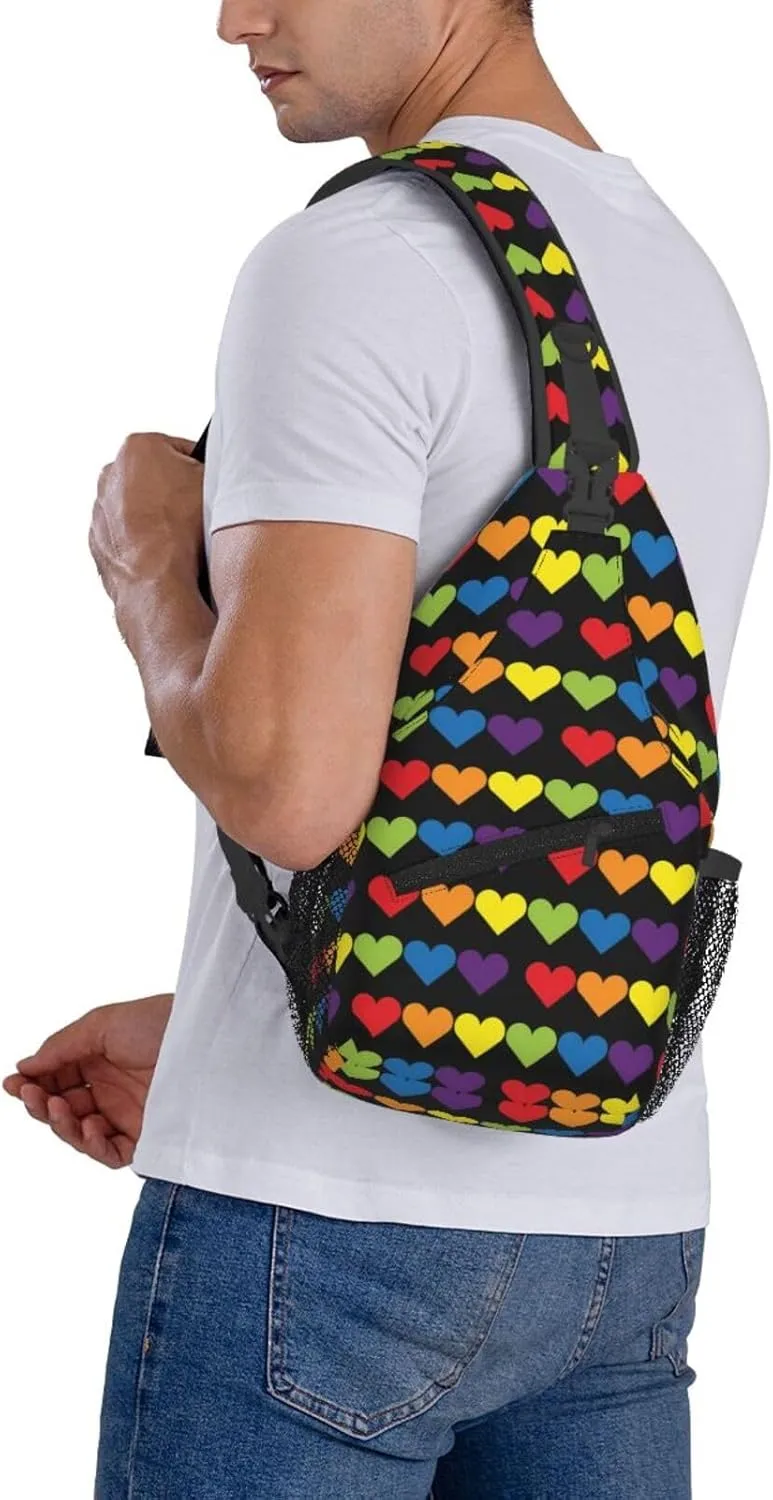 Chest Sling Bag Crossbody Shoulder Backpack Bag Gym Cycling Travel Hiking Daypack Cross Bag