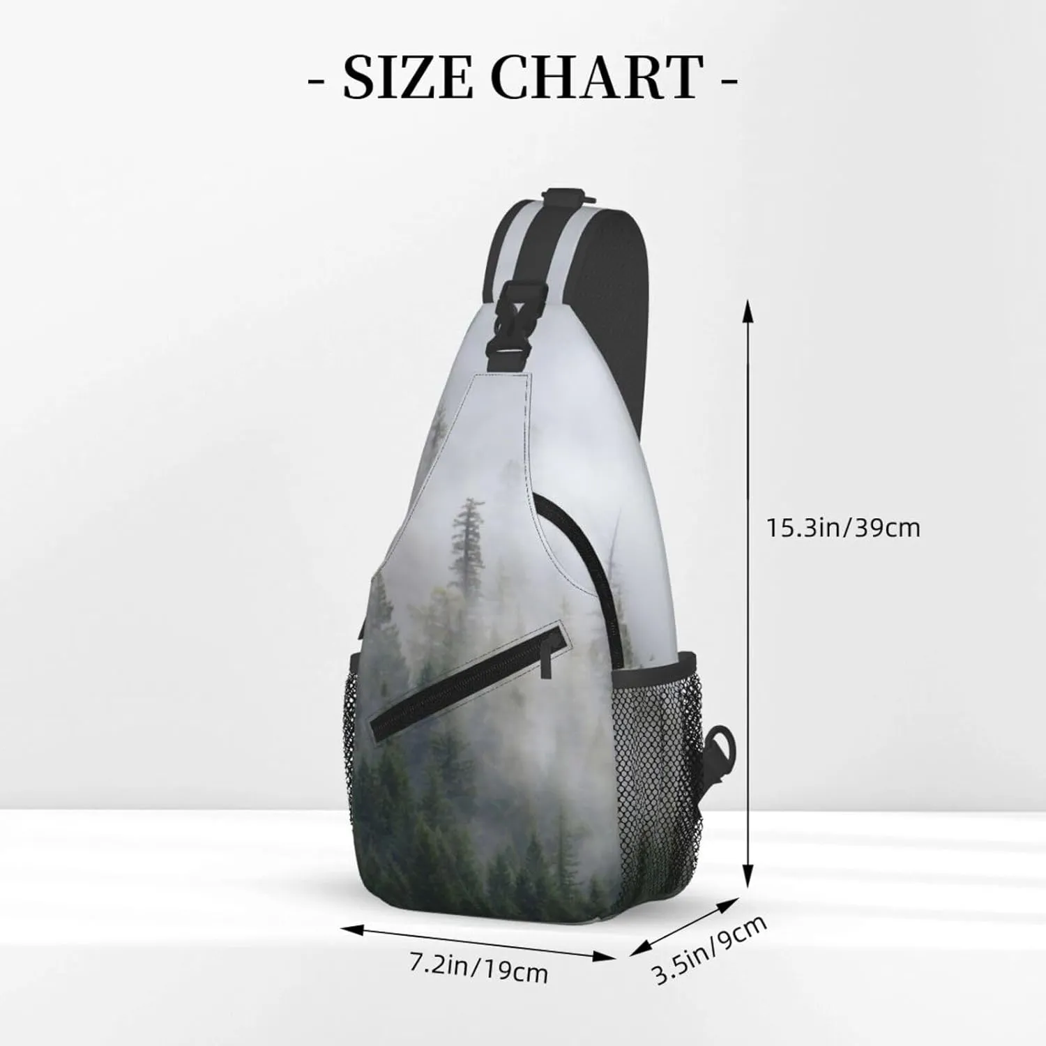 Chest Sling Bag Crossbody Shoulder Backpack Bag Gym Cycling Travel Hiking Daypack Cross Bag