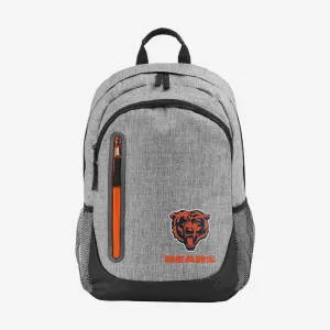 Chicago Bears Heather Grey Bold Color Backpack