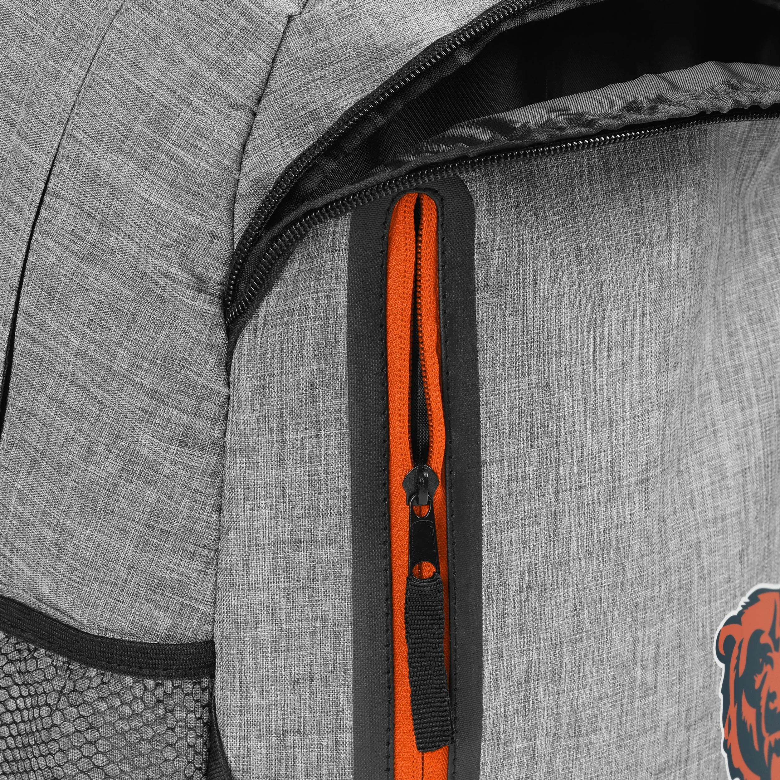 Chicago Bears Heather Grey Bold Color Backpack