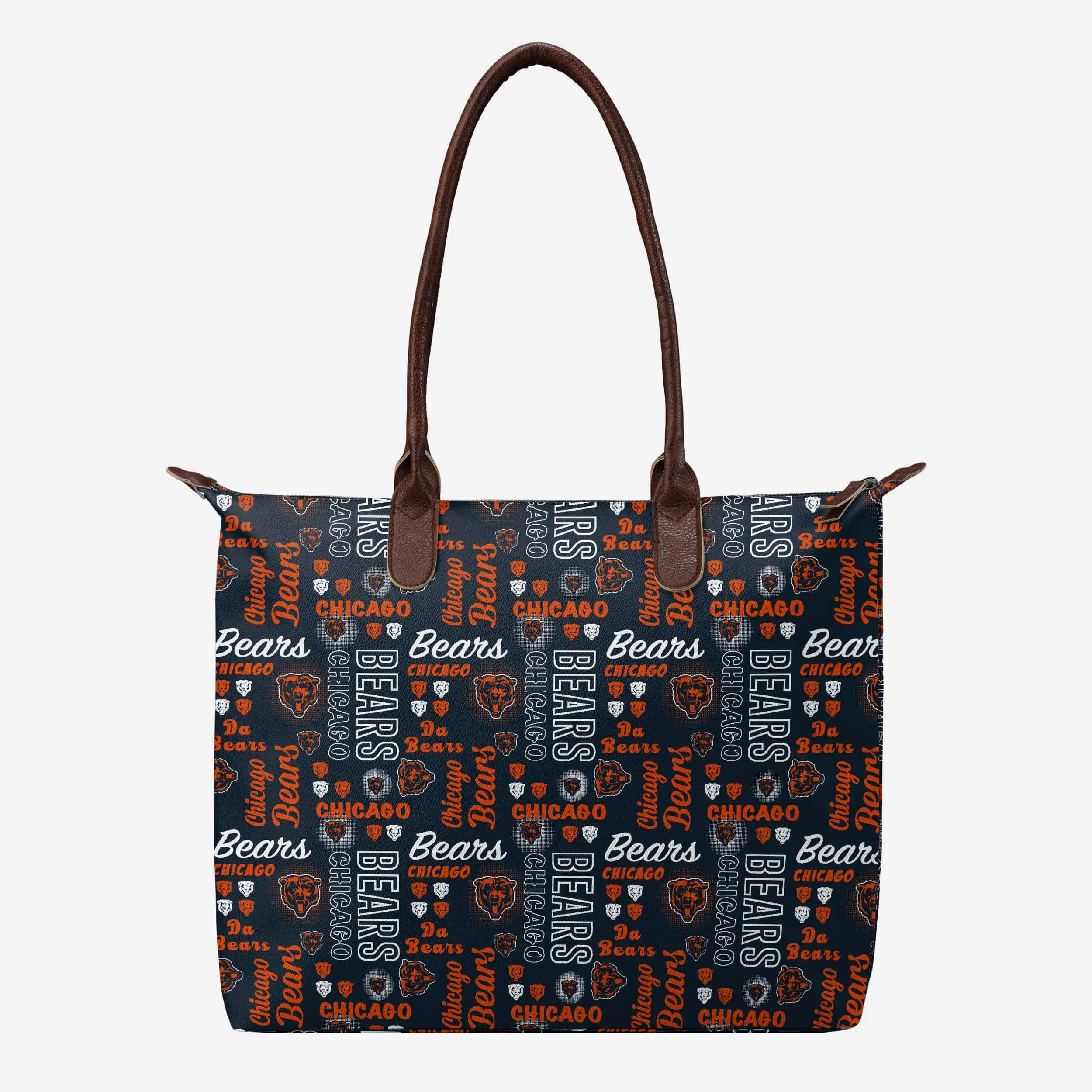 Chicago Bears Spirited Style Printed Collection Tote Bag