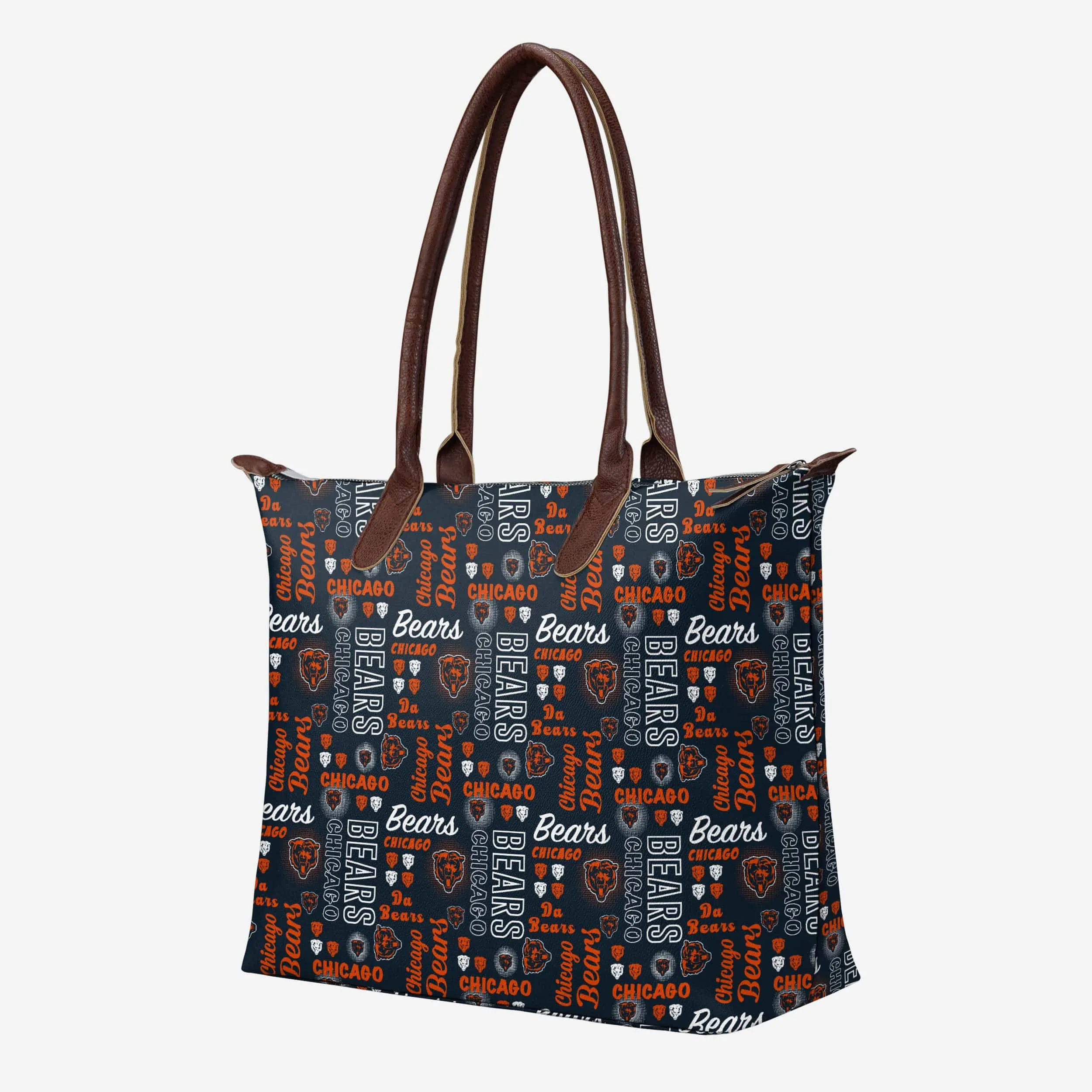 Chicago Bears Spirited Style Printed Collection Tote Bag