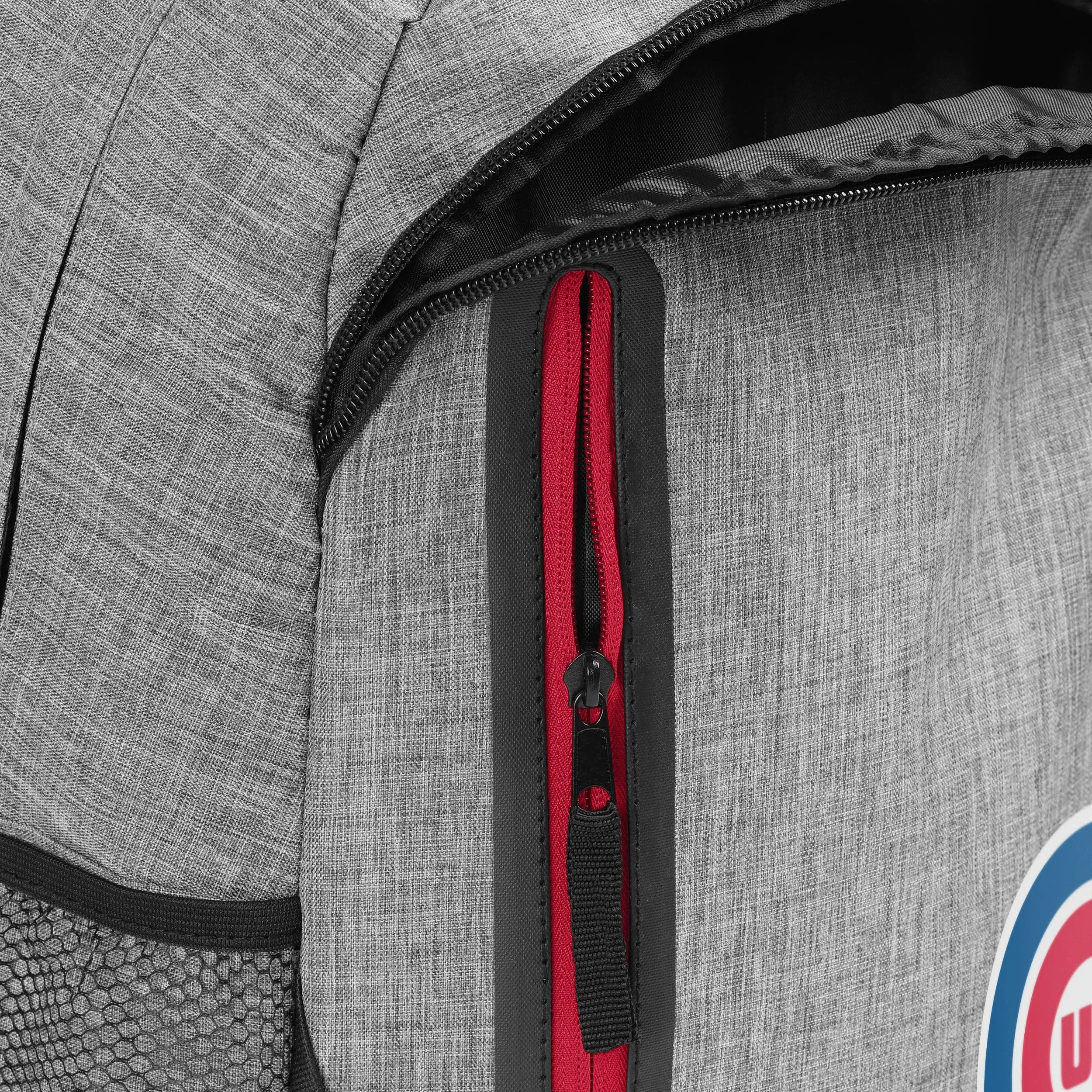 Chicago Cubs Heather Grey Bold Color Backpack