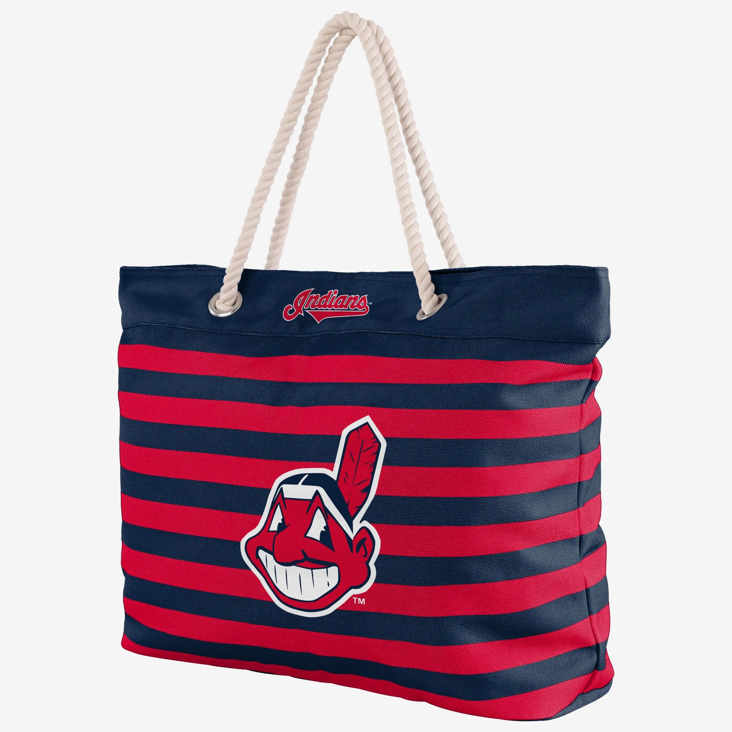 Cleveland Guardians Nautical Stripe Tote Bag