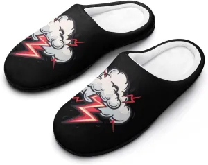 Cloud Thunder Cotton Slippers for Women Warm Slippers Anti Slip House Shoes