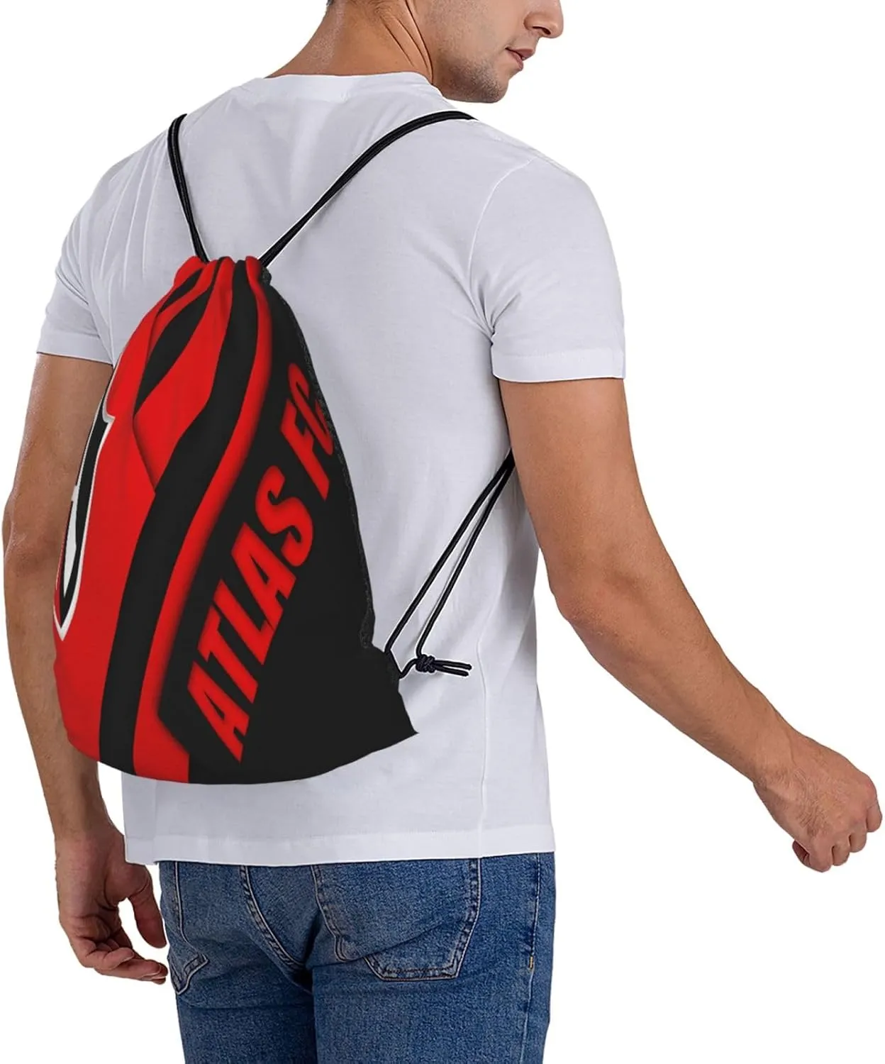 Club-Atlas-FC Drawstring Bag for Sports Fans Shopping Yoga Camping
