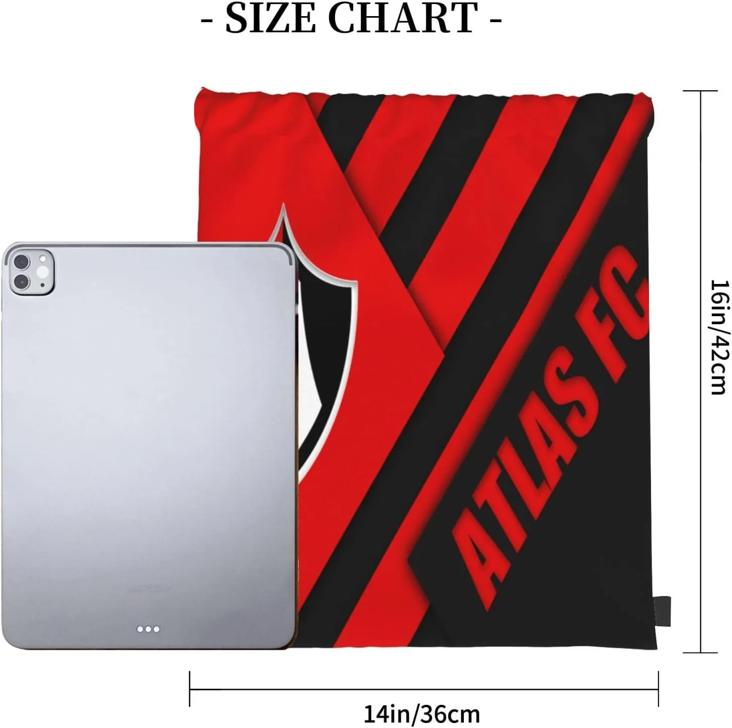 Club-Atlas-FC Drawstring Bag for Sports Fans Shopping Yoga Camping