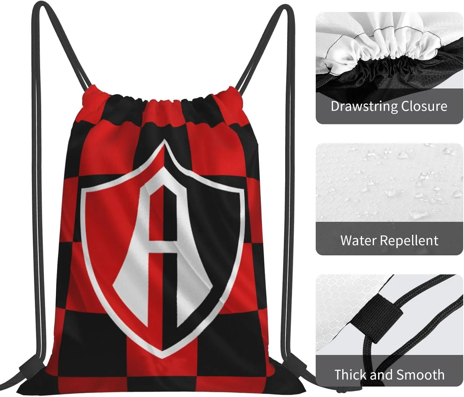 Club-Atlas-FC Drawstring Bag for Sports Fans Shopping Yoga Camping