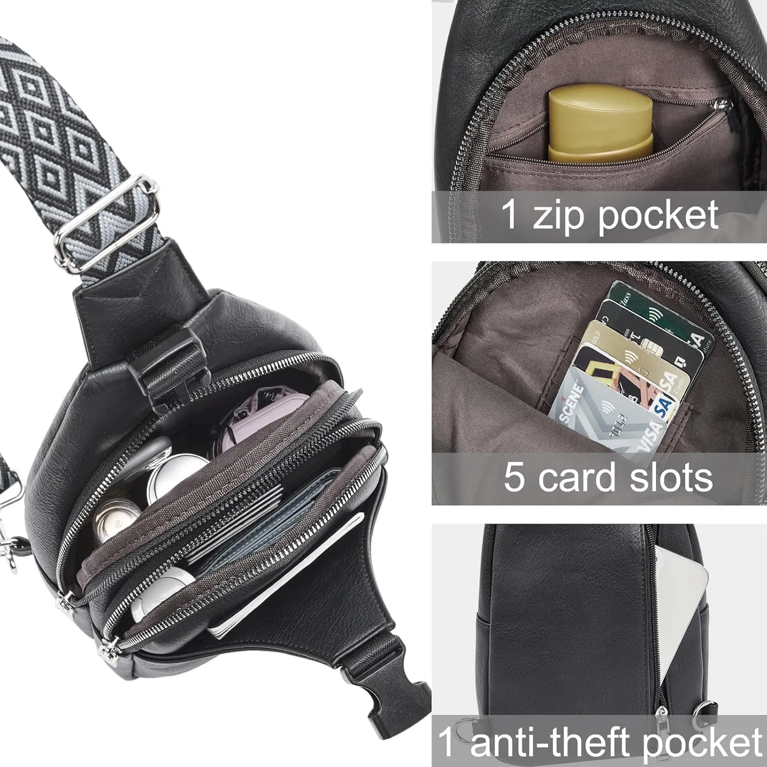 CLUCI Crossbody Bags for Women Sling Bag Cross Body Bag for Woman Small Cross body Bags for Women 2024 Leather Sling Backpack
