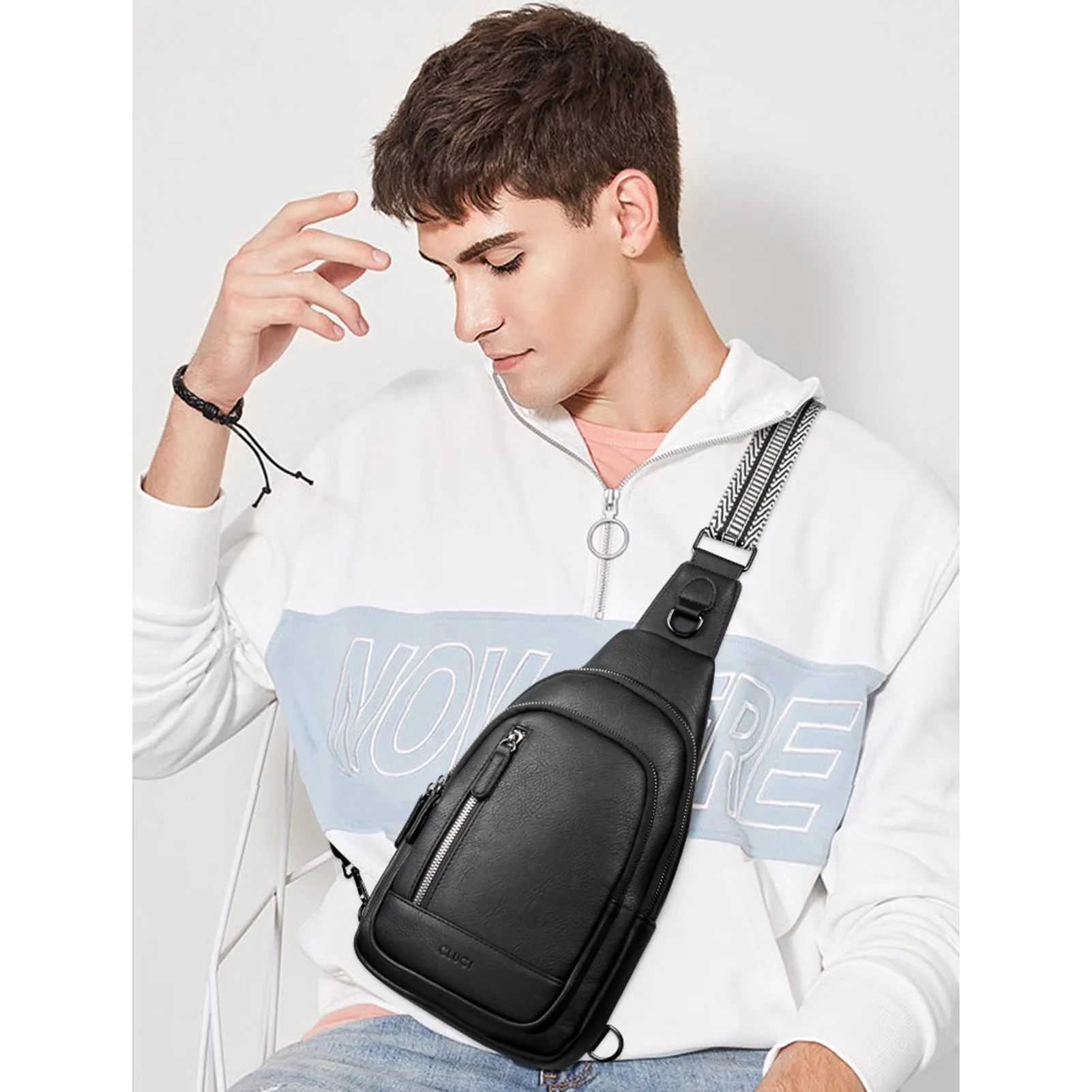 CLUCI Sling Bag for Women Crossbody Leather