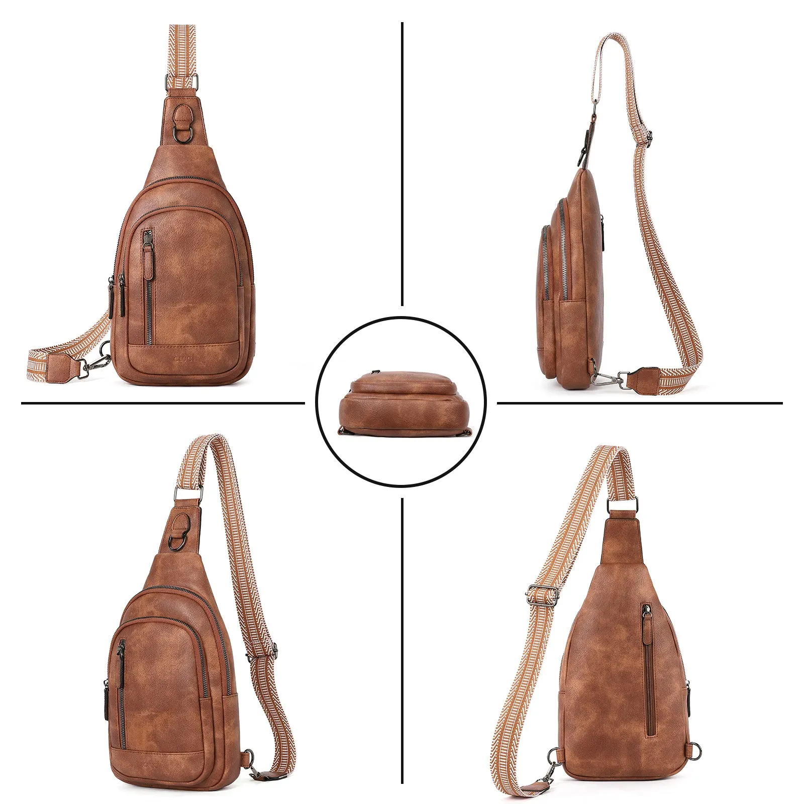 CLUCI Sling Bag for Women Crossbody Leather