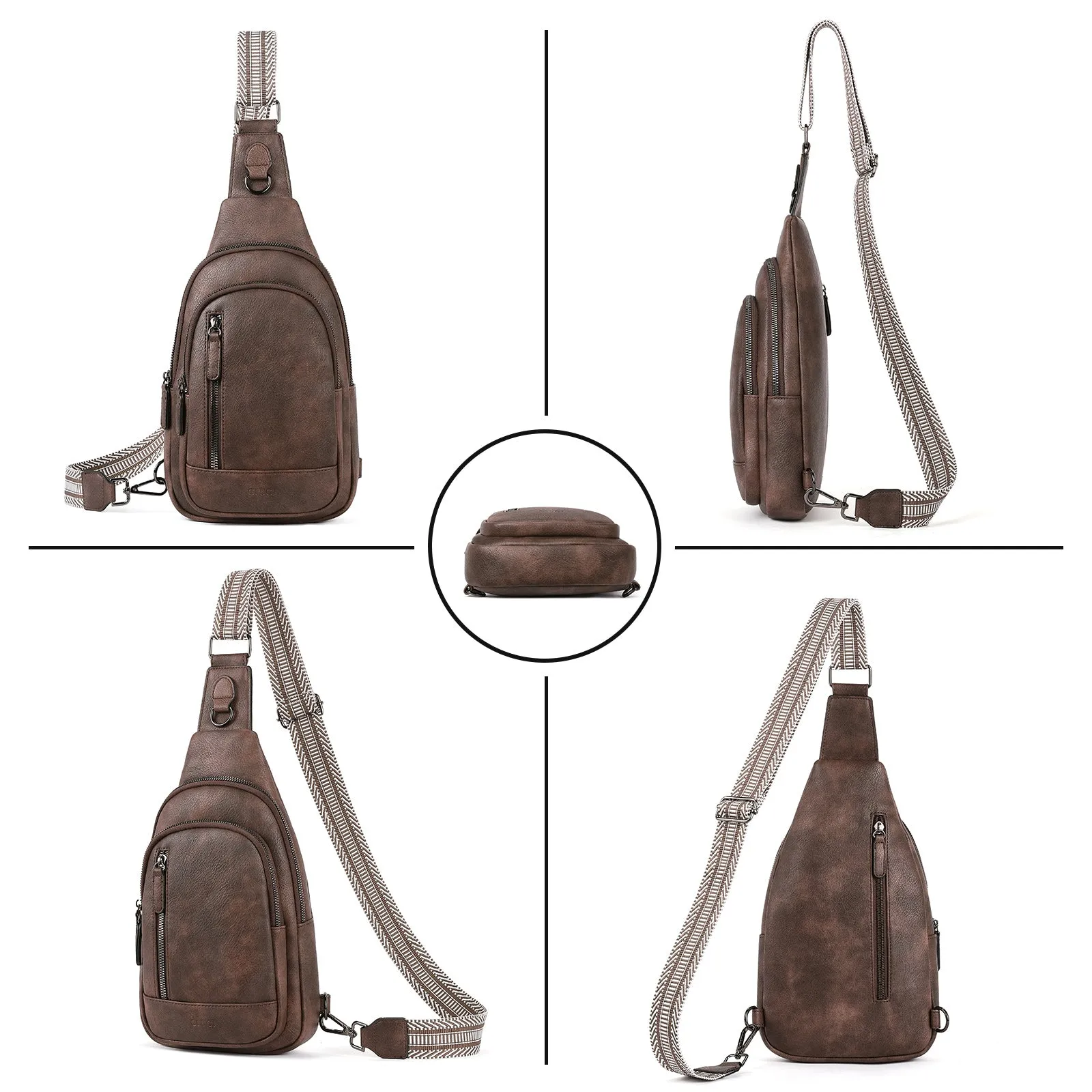 CLUCI Sling Bag for Women Crossbody Leather