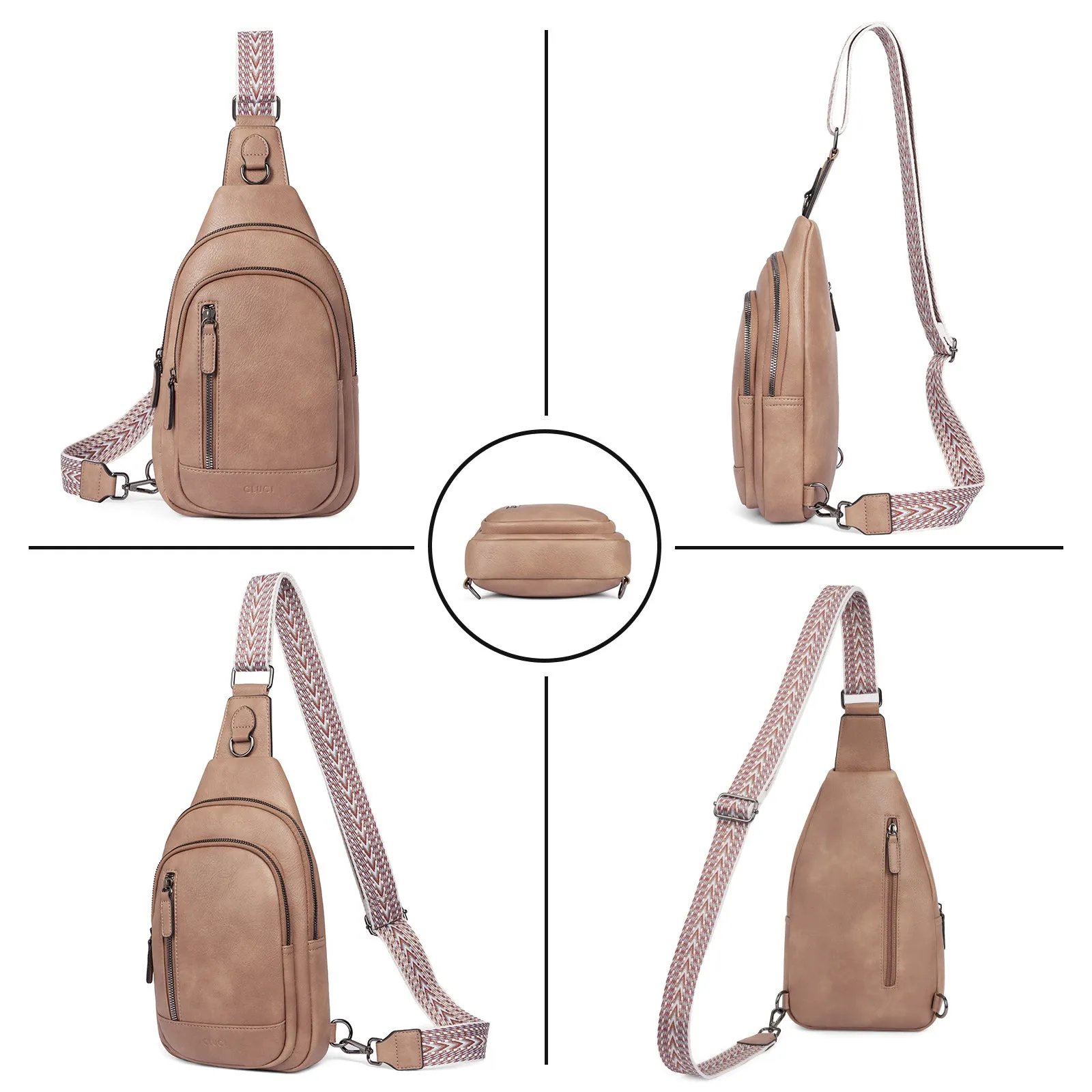 CLUCI Sling Bag for Women Crossbody Leather