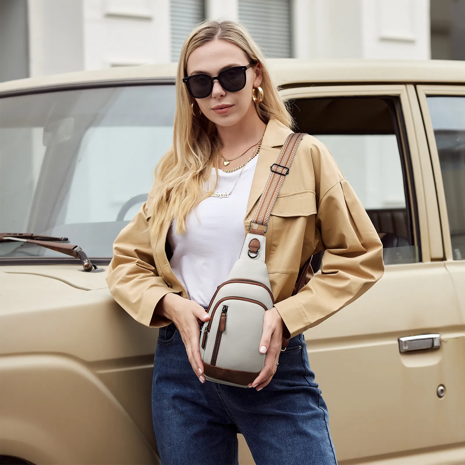 CLUCI Sling Bag for Women Crossbody Leather