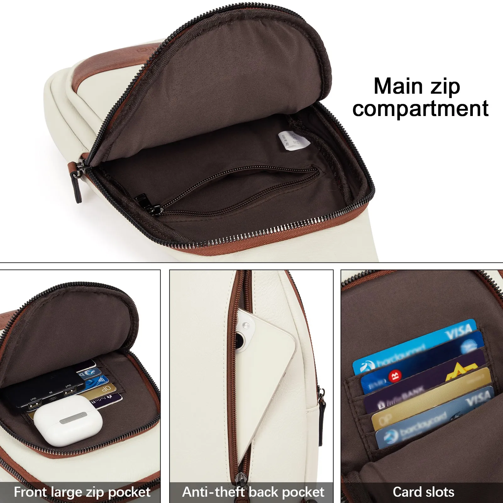 CLUCI Sling Bag for Women Crossbody Leather