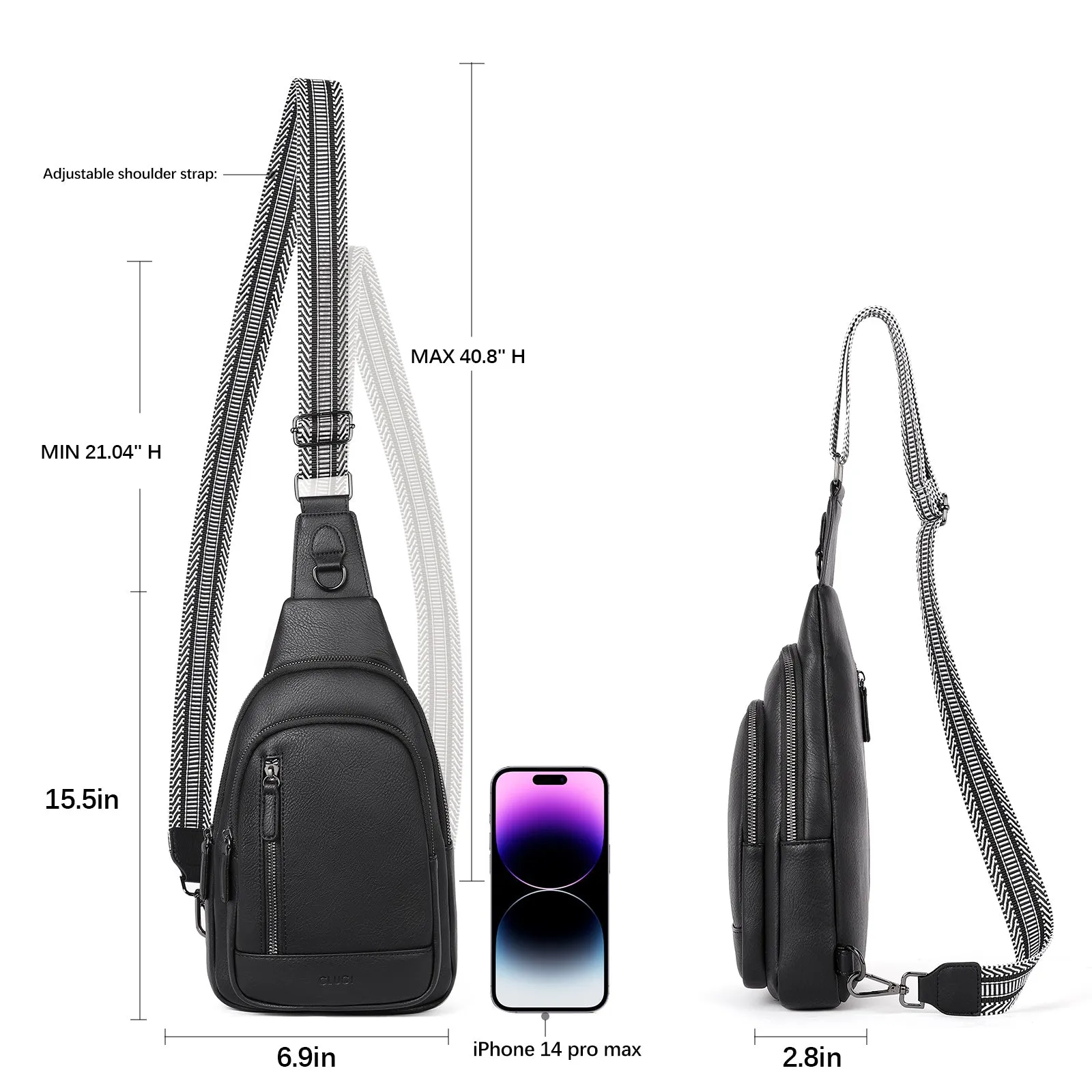 CLUCI Sling Bag for Women Crossbody Leather