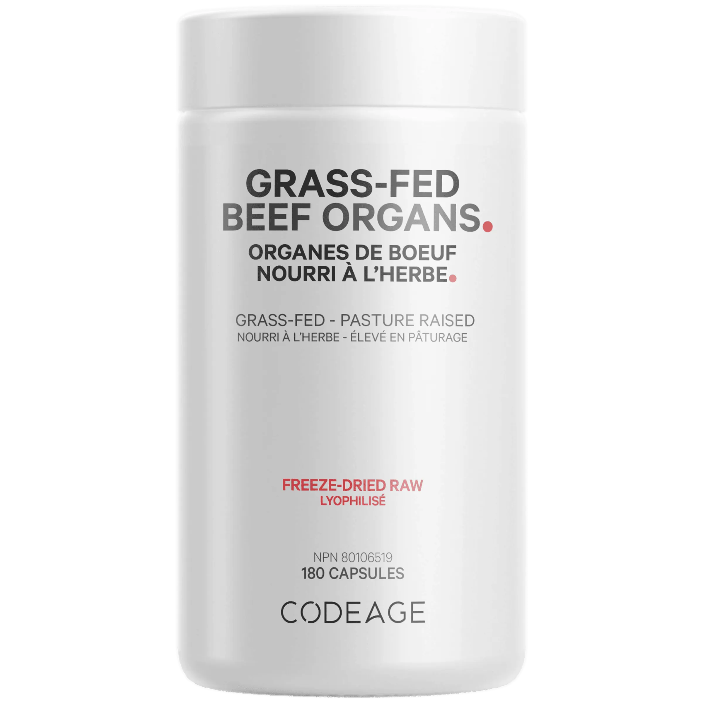 Codeage | Beef Organs Capsules