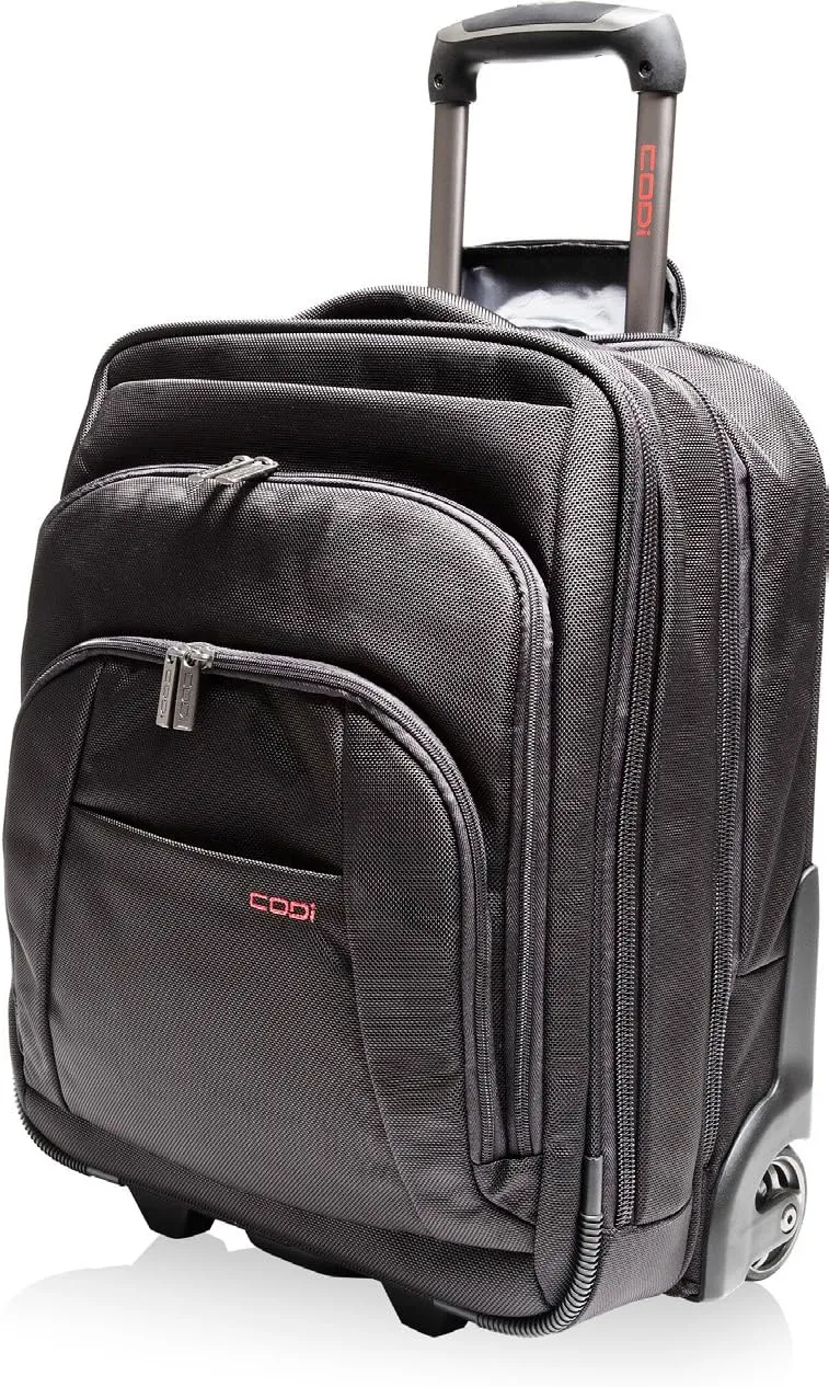 CODi Mobile Max Tall Wheeled Case for 17.3-Inch Laptops, Black (C9035)