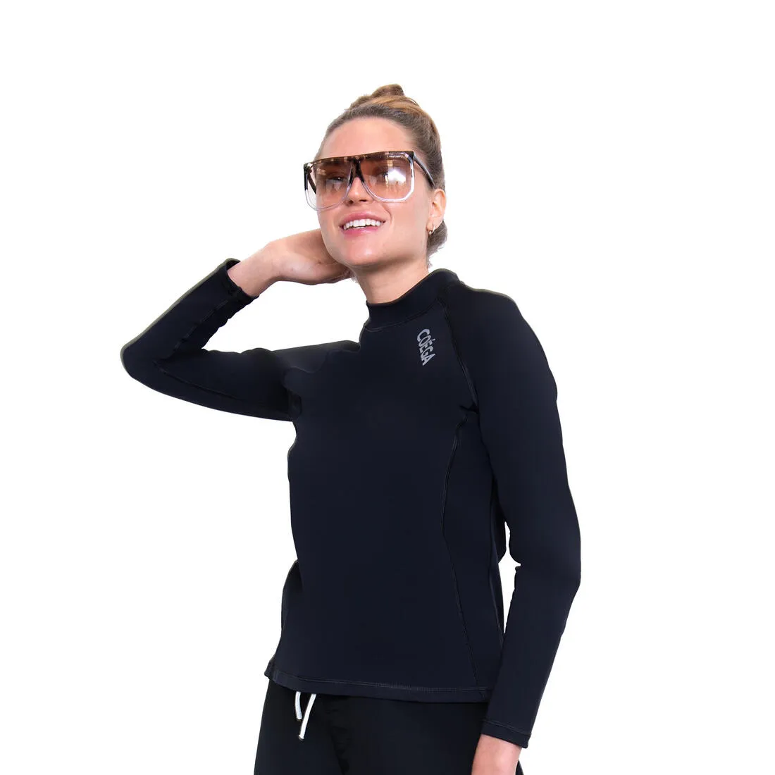 Coega woman Rashguard LS -Black