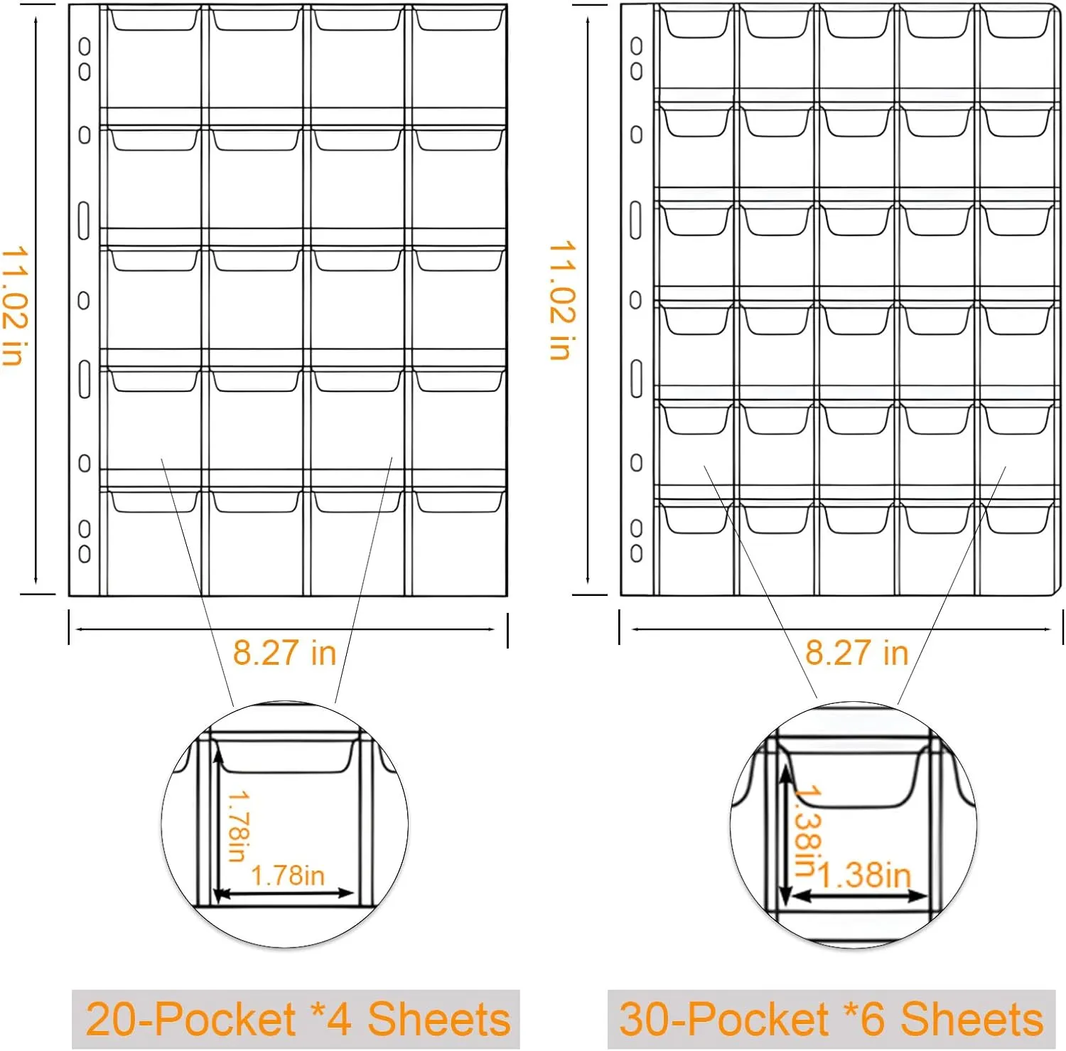 Coin Collection Book Holder for Collectors,428 Pockets Coin Collection Supplies & 12 Sleeves Paper Money Currency Album, Display Storage Case for All Coins (Green)