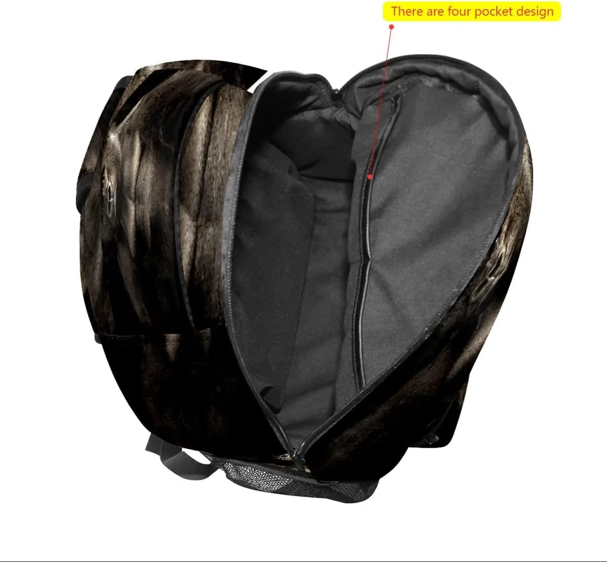 College Bookbag Monkey Animal School Bag Business Laptop Backpack Travel Hiking Daypack Large Diaper Bag for Adult Girls Boys