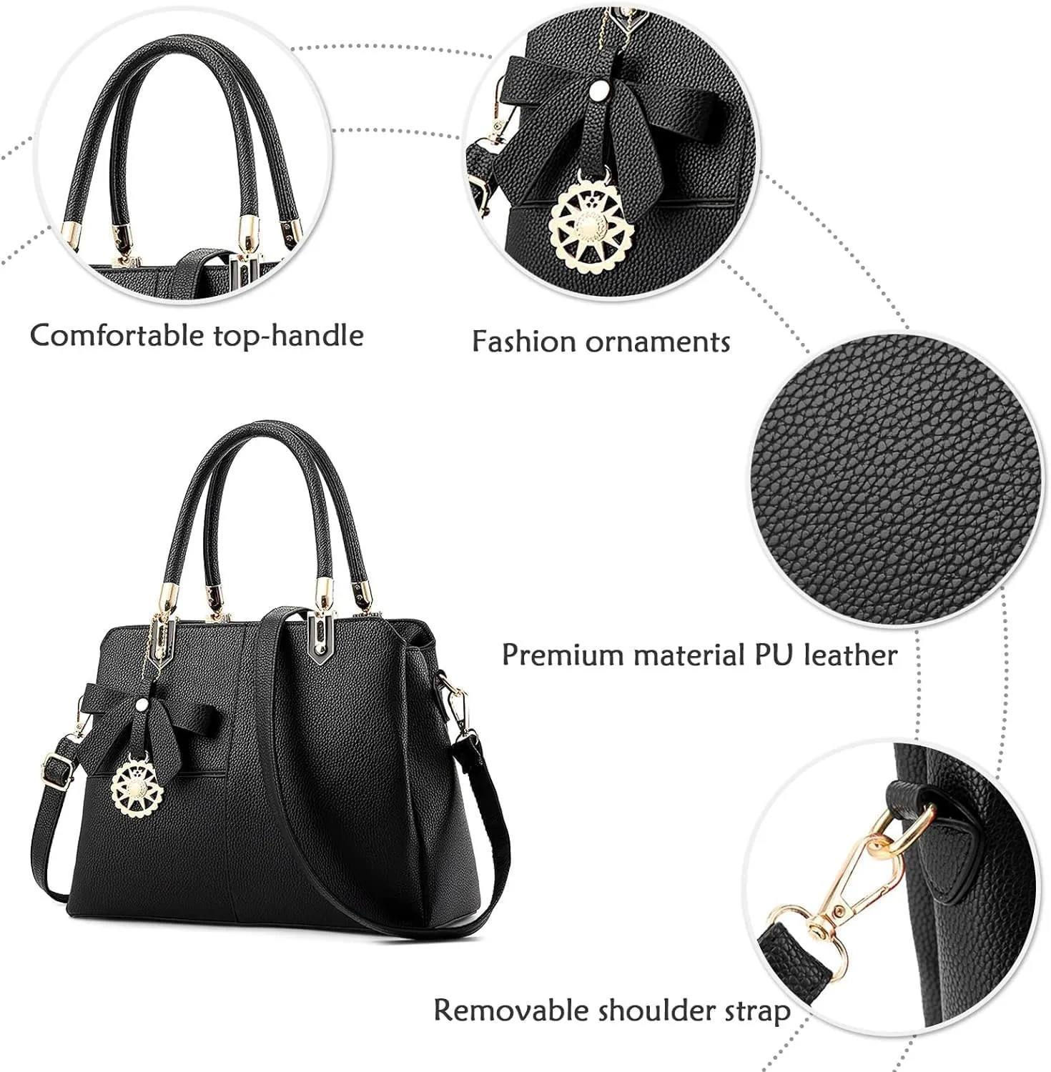 Color Block Women Handbag Elegant Womens Shoulder Bag Crossbody Bag
