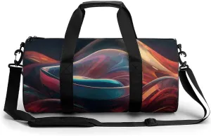Colored Glass Products Sport Gym Duffle Travel Bag for Women Men Overnight Weekender Bag with Shoe Compartment,Wet Pocket, 17.7in/9in/9in, style