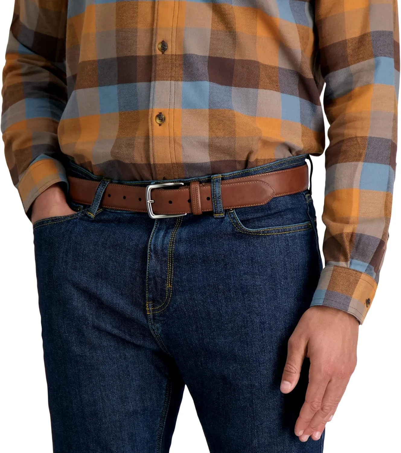 Columbia Men’s Trinity Logo Everyday Casual Dress Belt, Regular and Big and Tall Sizing