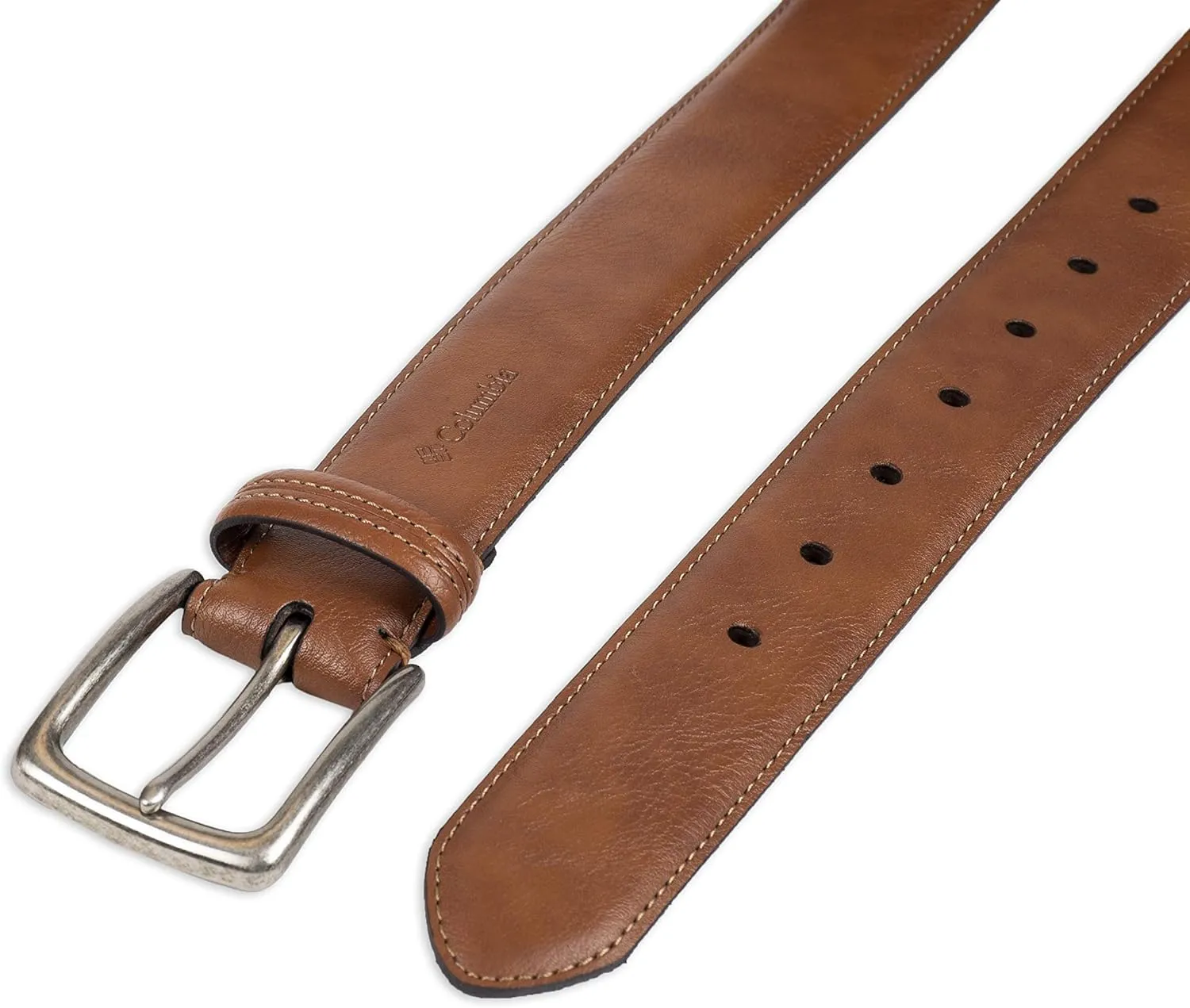 Columbia Men’s Trinity Logo Everyday Casual Dress Belt, Regular and Big and Tall Sizing